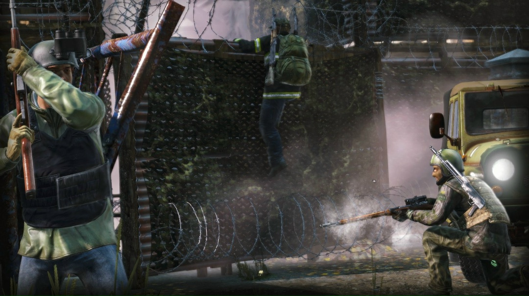 Сцена штурма базы на DayZ-сервере AlterEgo